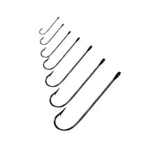 Anzol Pernudo Haste Longa 20pc Preto Carlisle