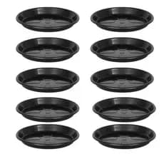 10 Prato Para Vaso Redondo 40cm Plastico Resistente Cores