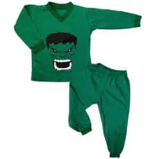 Pijama Infantil Masculino Tamanho 1 a 10 anos Longo Heróis Grupo 2 Hulk Sonic Naruto Thor