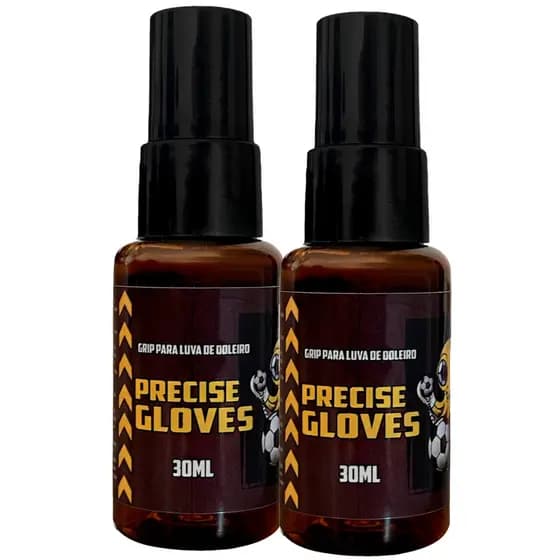 Kit 2 Grip Spray Para Luvas De Goleiro 30 ml Futebol Futsal Cola Resistente A Água Poulpo Sports