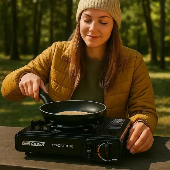 Fogareiro Elétrico Bocas Camping Aquecedor Alimento Panelas Esquenta Fazer Preparo Viagem