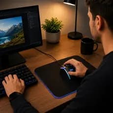 Mouse Gamer RGB USB Sensor LED Ergonômico PC Notebook Jogos Computador Mexer Aparelho