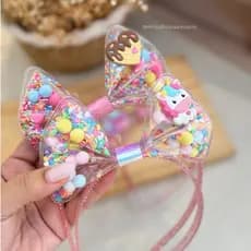 tiara infantil unicórnio,sereia,Stitch, Arco piscina, tiara piscina aprova d’água, tiara Pompom, tiara temática infantil