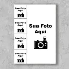 Quadro Placa decorativo personalizado (sua foto), foto pessoal, 4 partes, cozinha, sala, quarto, presente namorado