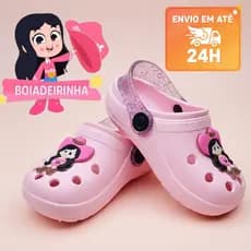 Sandália Infantil Menina Ana Castela Turma da Boiadeirinha Papete Babuche Leve Confortável Macia