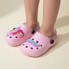 Sandália Infantil Menina KPOP Guerreiras Papete Babuche Leve Confortável Macia  Promoção