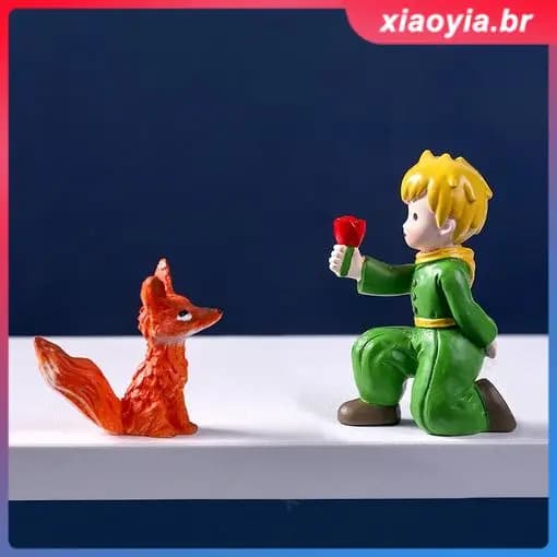 1Pc Figura do Pequeno Príncipe em pé Figuras de ação de fadas Desktop Resina Artesanato Ornamento Decoração de casa