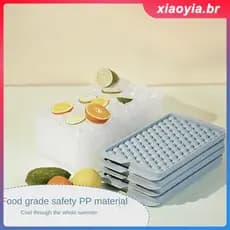 Mini forma de gelo com 104 furos, cubos de gelo redondos, molde pequeno para triturar cubos de gelo para bebidas
