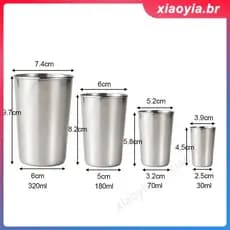 Taças de vinho, copos para bebidas em aço inoxidável, estilo industrial, com sistema anti-queda, ideais para