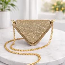 Mini Bag de Glitter Bolsa Feminina Transversal Tendencia Brilhante