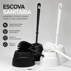 Escova De Limpar Privada + Suporte Banheiro Vaso assento Sanitário