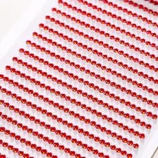 kit 1/2/4 Cartela Adesivo Strass 1mm-3mm -4mm-5mm-6mm Para Artesanato  Decoraçã -- vermelho