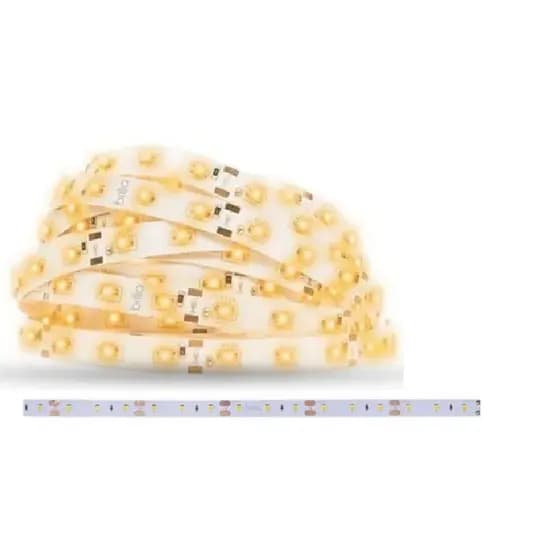 Fita Led Branca Quente 3528 Sem Silicone 5 Metros com Dupla Face Fita 12v 300 Leds Sem Fonte 4,8w/m  Ip20