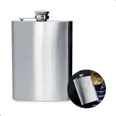 CANTIL DE BEBIDAS WHISK VODCA DE BOLSO EM ACO INOX 210ML