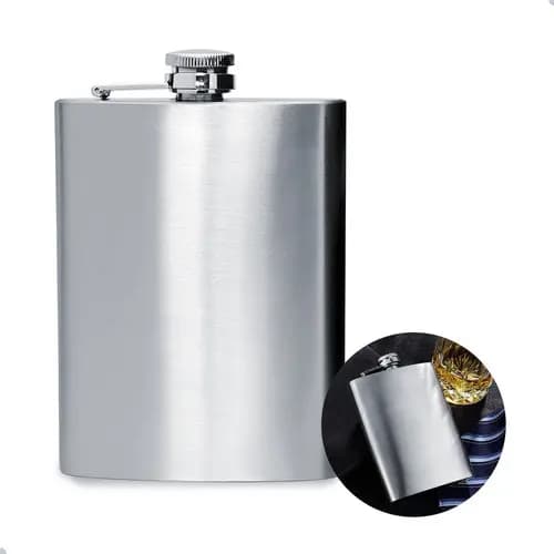 CANTIL DE BOLSO EM ACO INOX 240ML