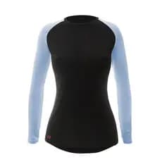 Camisa Térmica Feminina Dual Preta UV50+ Manga Longa