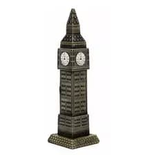 Miniatura Torre Big Ben Londres Metal 18cm Relógio