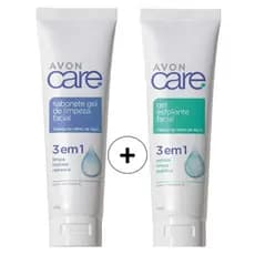 Sabonete Gel de limpeza e Esfoliante Facial 3 em 1 Avon Care 100g com 2 unidades