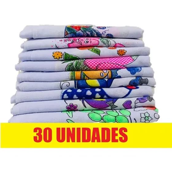 Pano De Prato Estampado Pé De Galinha Legitimo 30 Peças 66 x 41 Premium