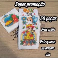Kit 50 Pano de Prato Estampado Pano de Copa Cozinha Otima qualidade