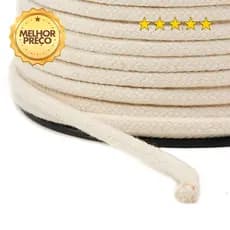 Cordão de Algodão 5mm ou 6mm Cru 3m São José - Ideal para Macramê, Artesanato e DIY