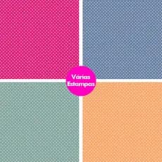Tecido Tricoline 100% Algodão 50cm x 1,50m Micro Poá Patchwork e Costura