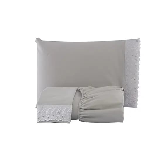 Lençol Casal Padrão 03 peças Algodão 20cm de altura