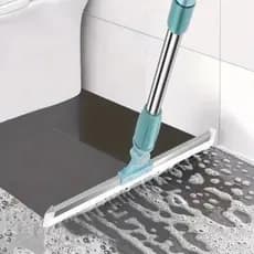Rodo de Silicone Multiuso 2 em 1 – Vassoura e Limpador de Vidros para Uso Seco e Molhado