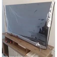 capa tv fechado pvc master cristal 0,20 material grosso escolha as medidas !