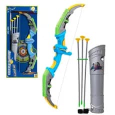 Arco e Flecha Infantil Grande 65 CM com Flechas Ventosa e Aljava Acessorios Brinquedo