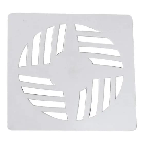 Grelha Quadrada PVC 15cm Branco - Astra