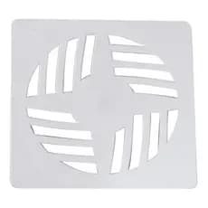 Grelha Quadrada PVC 15cm Branco - Astra