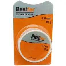 Carretel Fio de Estanho Para Solda 40g 1mm - Bestfer