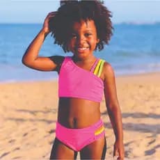 Biquini infantil menina moda verão feminino conjunto 2 ao 16 anos 1 ou 2 Peças
