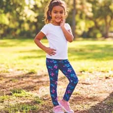 Legging termica infantil Suplex estampada com Elastano
