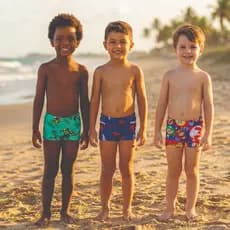 Sunga masculina infantil de praia moda verão 2 a 10 anos