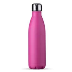 Garrafa Inox 750ml Rosa Academia Escola Faculdade Esportes