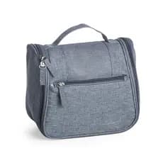 Necessaire Oxford Cinza Para Higiene Masculina e Feminina