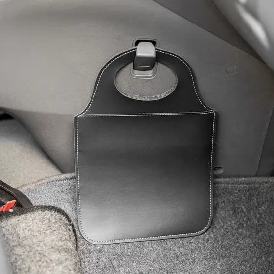 Lixo Pra Carro de Couro Porta Lixo Lixeira Para Carro