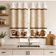 Cortina de Cozinha Estampa 2,00x1,30 Decoração Cozinha