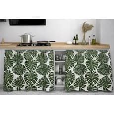 Cortina Para Pia 1,40x0,80 Estampada Decoração de Cozinha