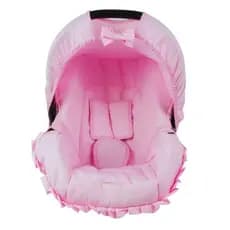 KIT CAPA BEBE CONFORTO PROTETOR DE CINTO ACOLCHOADA FOFINHA 4 PEÇAS- LISA - ALAN PIERRE BABY