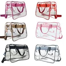Bolsa Mala Maternidade Transparente Mamãe Bebê - Diversas Cores