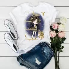 Camiseta Baby Look Signo Áries