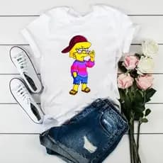 Camiseta Baby Look Estampas Variadas REF 024