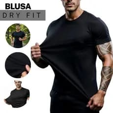 Blusa Dry Fit Masculina Esportiva | Camiseta Academia Corrida Fitness