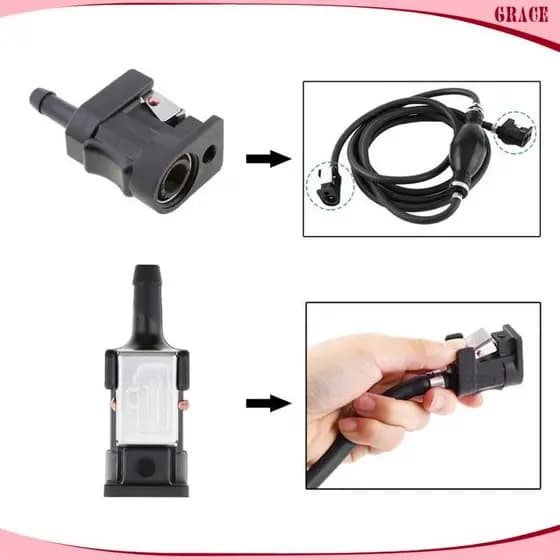 [Grace_sz] Conjunto De Tubos De Conector De Linha De Combustível De 6 Mm 1 4 Polegadas Encaixe De Plástico Para Suporte