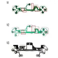Kit 5 Películas Condutivas Manta Controle PS5 V1 V2 Dualsense com L R BDM-010 , BDM-020 e BDM-030