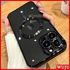WUJU Wireless Charging Estojo Magnético Case Capa Capinha De Celular Para iPhone 17 16 15 14 13 12 11 Pro Max Plus Air