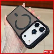 Capa De Design Fácil De Limpar WUJU Compatível Com IPhone 17 16 15 14 13 12 11 Pro MAX Plus XR XS , Botões De Pressão Fá